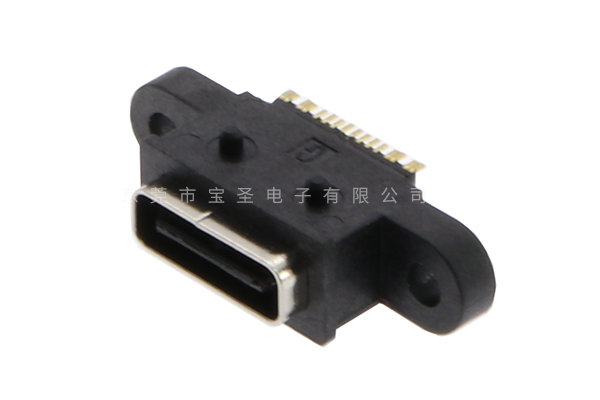 防水TYPE C 板上 16PIN 帶耳BS-USBC-1221 防水TYPE C 板上 16PIN 帶耳BS-USBC-1221