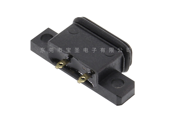 四周防水TYPE C 板上 2PIN 鎖板焊線式BS-USBC-1219 四周防水TYPE C 板上 2PIN 鎖板焊線式BS-USBC-1219